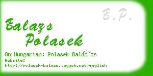 balazs polasek business card